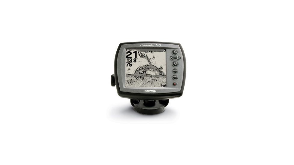 Garmin Fishfinder 140, dual beam transducer (plastic transom/trolling motor mount with depth, temp) GPS Fishfinders 010-00460-00 w/ Free S&amp;H