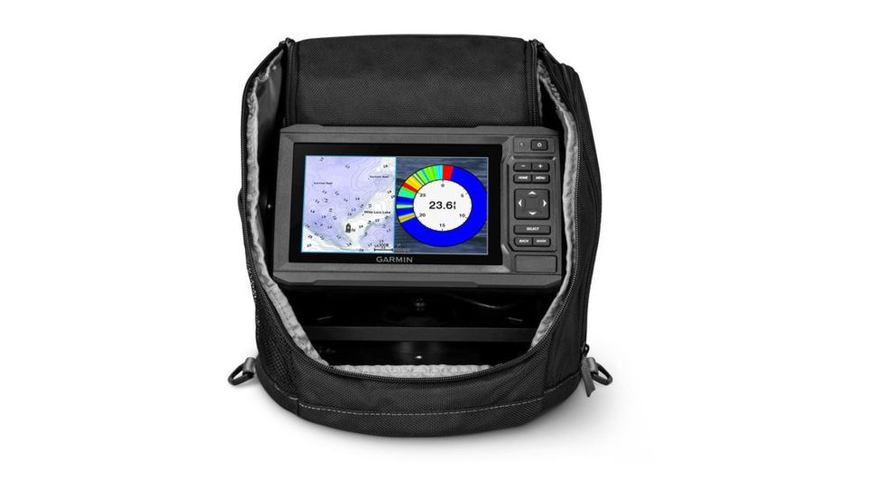 Garmin Fishfinder ECHOMAP Plus 63cv Ice Bundle w/ GT8, small bag, NA 010-01889-15