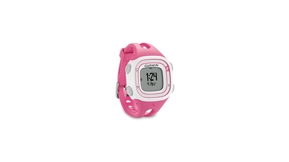 Garmin Forerunner 10 Watch, Pink and White, Americas, Pink 010-01039-07