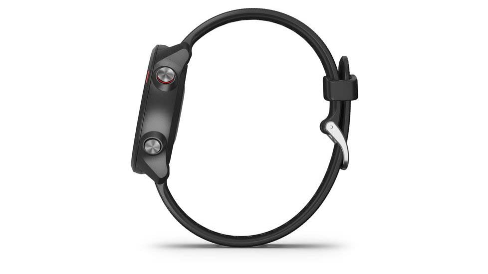 Garmin Forerunner 245 Music Running Watch, Black/Red, 010-02120-20