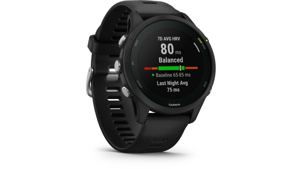 Garmin Forerunner 255 Music 46mm Watch, Black, 010-02641-20