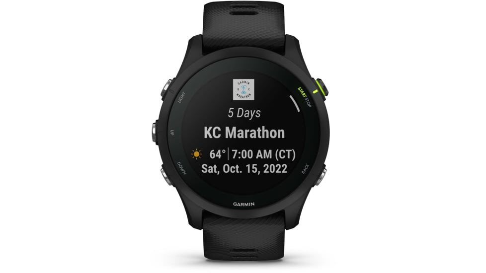 Garmin Forerunner 255 Music 46mm Watch, Black, 010-02641-20