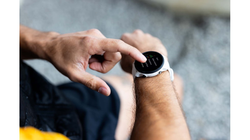 Garmin Forerunner 255s Music 41mm Watch, Whitestone, 010-02641-23