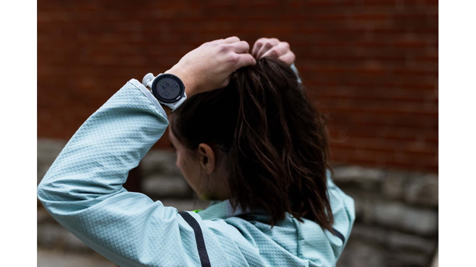 Garmin Forerunner 255s Music 41mm Watch, Whitestone, 010-02641-23