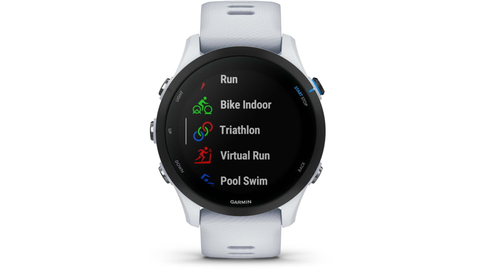 Garmin Forerunner 255 Music 46mm Watch, Whitestone, 010-02641-21