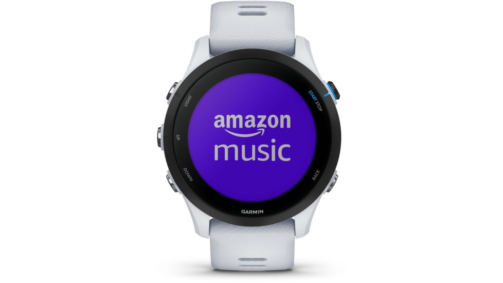 Garmin Forerunner 255 Music 46mm Watch, Whitestone, 010-02641-21