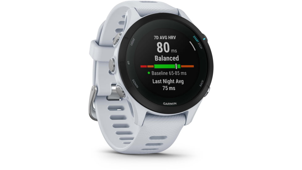 Garmin Forerunner 255s Music 41mm Watch, Whitestone, 010-02641-23