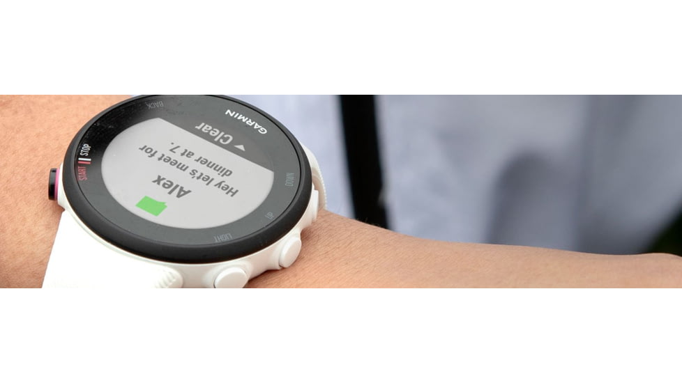 Garmin Forerunner 45S Watch, White, 010-02156-00