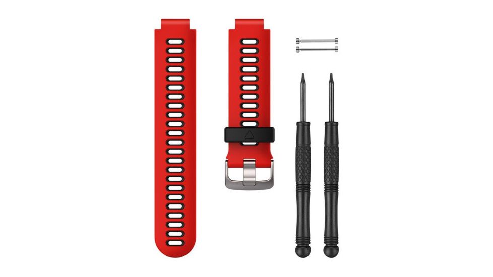 Garmin Forerunner 735XT Accessory Band, Black/Lava Red 010-11251-0N