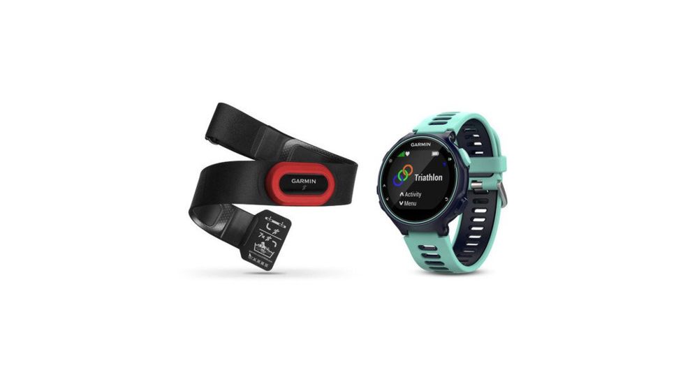 Garmin Forerunner 735XT, GPS, NA/PAC, Run Bundle, Midnight Blue/Frost Blue 010-01614-13