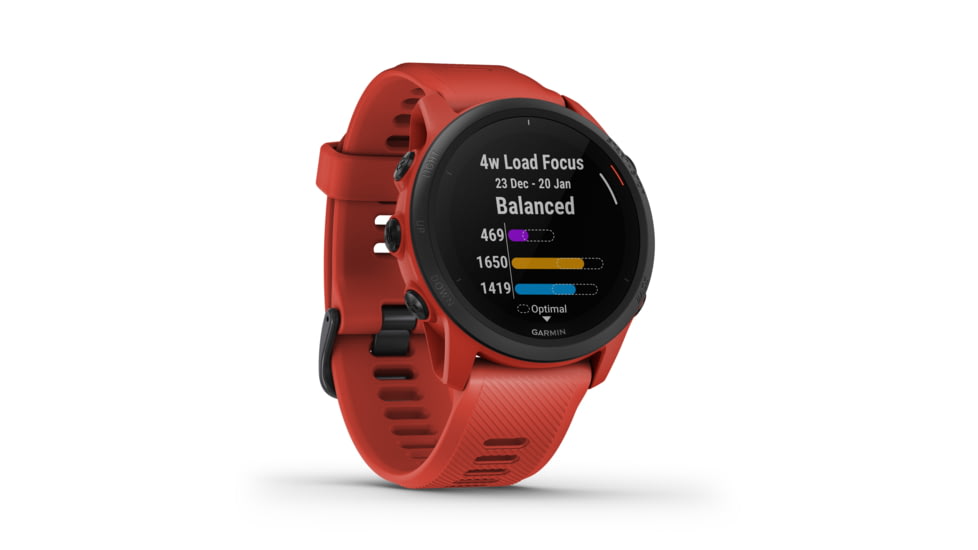 Garmin Forerunner 745 GPS Running Watch, Magma Red, 010-02445-02