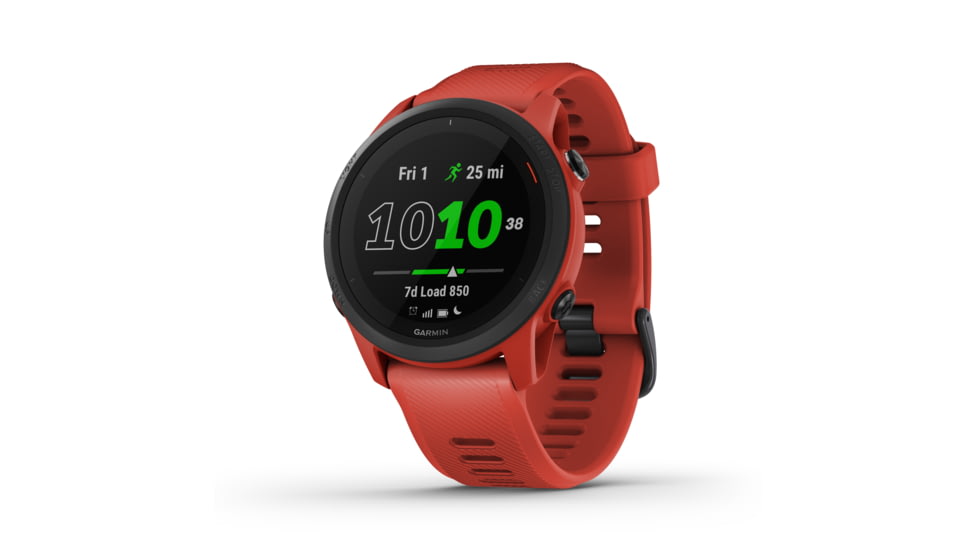 Garmin Forerunner 745 GPS Running Watch, Magma Red, 010-02445-02