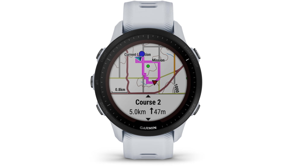 Garmin Forerunner 955 Solar Watch, 33mm Display, Silicone Strap, Whitestone, 010-02638-01