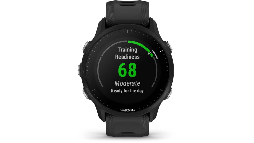 Garmin Forerunner 955 Watch, 33mm Display, Silicone Strap, Black, 010-02638-10