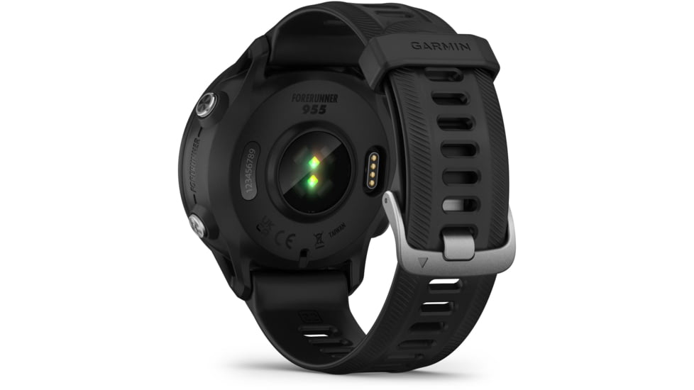 Garmin Forerunner 955 Watch, 33mm Display, Silicone Strap, Black, 010-02638-10
