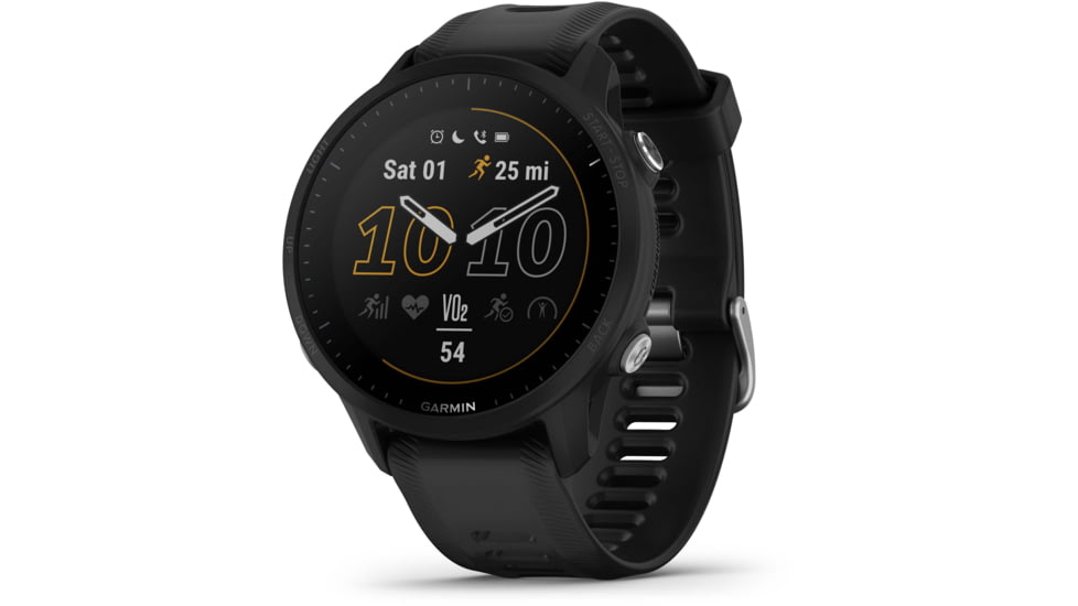 Garmin Forerunner 955 Watch, 33mm Display, Silicone Strap, Black, 010-02638-10