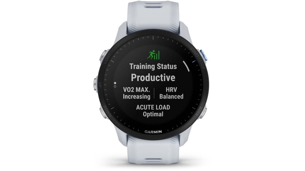 Garmin Forerunner 955 Watch, 33mm Display, Silicone Strap, Whitestone, 010-02638-11