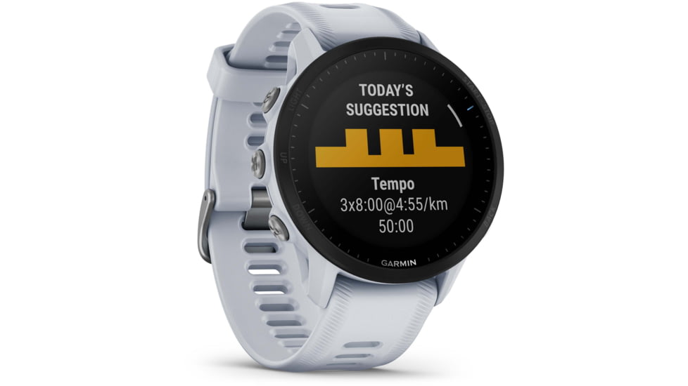 Garmin Forerunner 955 Watch, 33mm Display, Silicone Strap, Whitestone, 010-02638-11