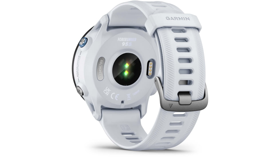 Garmin Forerunner 955 Watch, 33mm Display, Silicone Strap, Whitestone, 010-02638-11