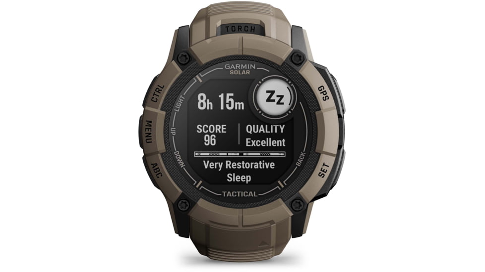 Garmin Instinct 2X Solar Tactical Edition Watch, Coyote Tan, 010-02805-12