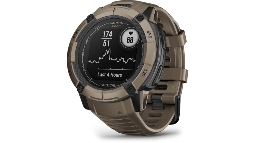 Garmin Instinct 2X Solar Tactical Edition Watch, Coyote Tan, 010-02805-12