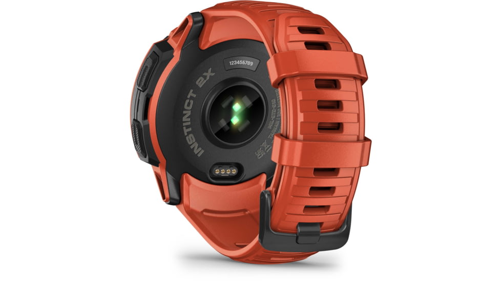 Garmin Instinct 2X Solar Watch, Flame Red, 010-02805-11