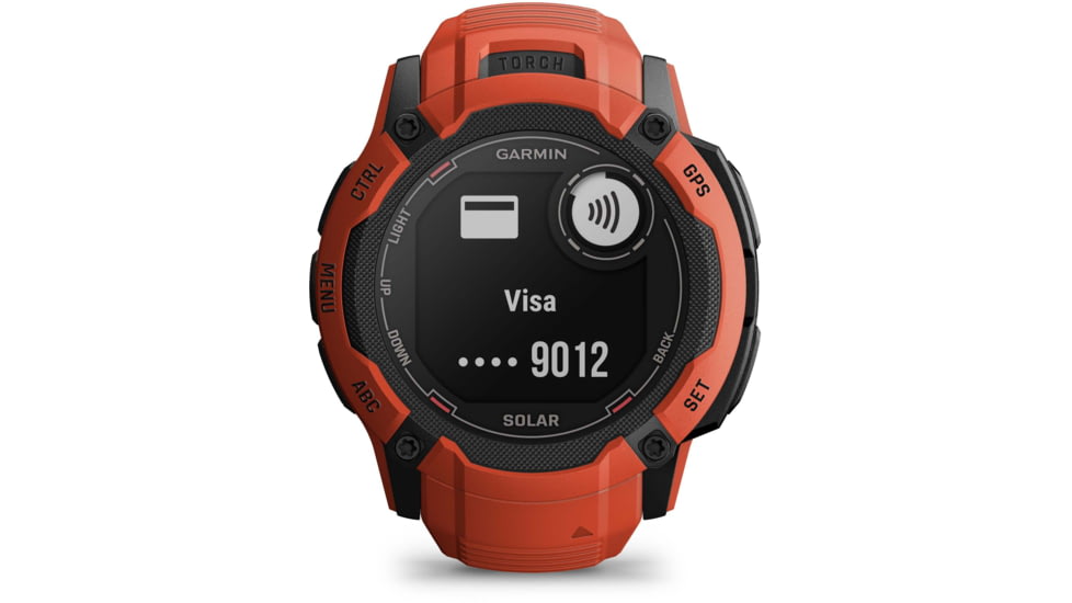 Garmin Instinct 2X Solar Watch, Flame Red, 010-02805-11