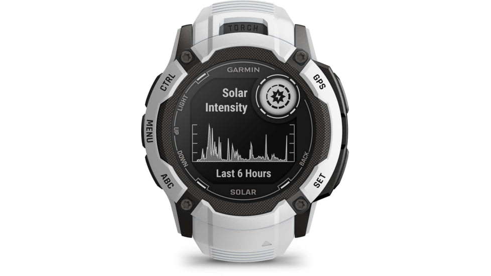 Garmin Instinct 2X Solar Watch, Whitestone, 010-02805-14