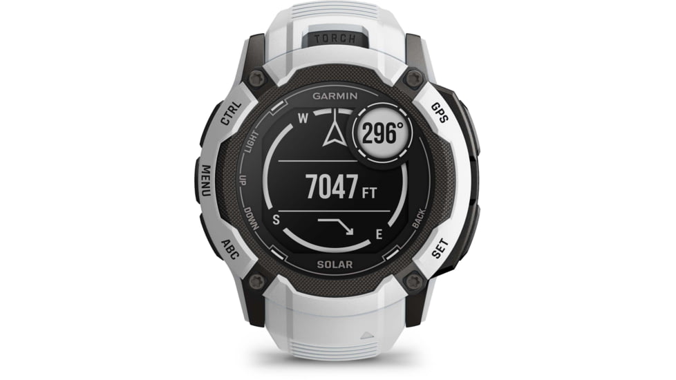 Garmin Instinct 2X Solar Watch, Whitestone, 010-02805-14