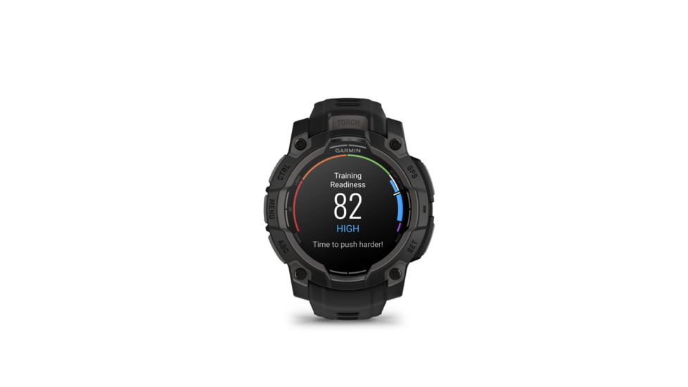 Garmin Instinct 3 Amoled GPS Watch, 45mm dia, Black, 010-02936-00