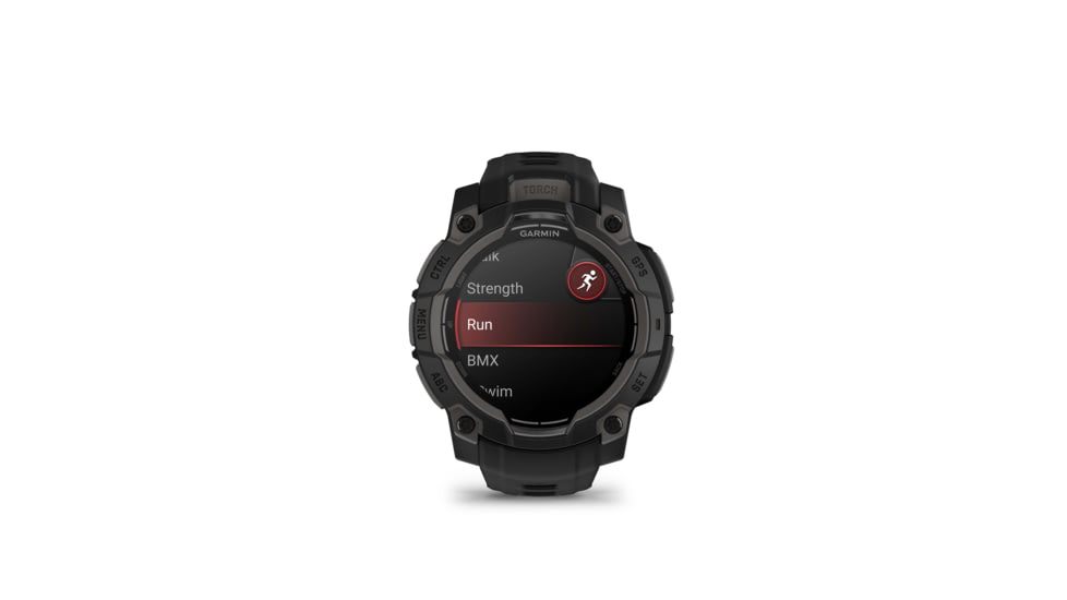 Garmin Instinct 3 Amoled GPS Watch, 45mm dia, Black, 010-02936-00