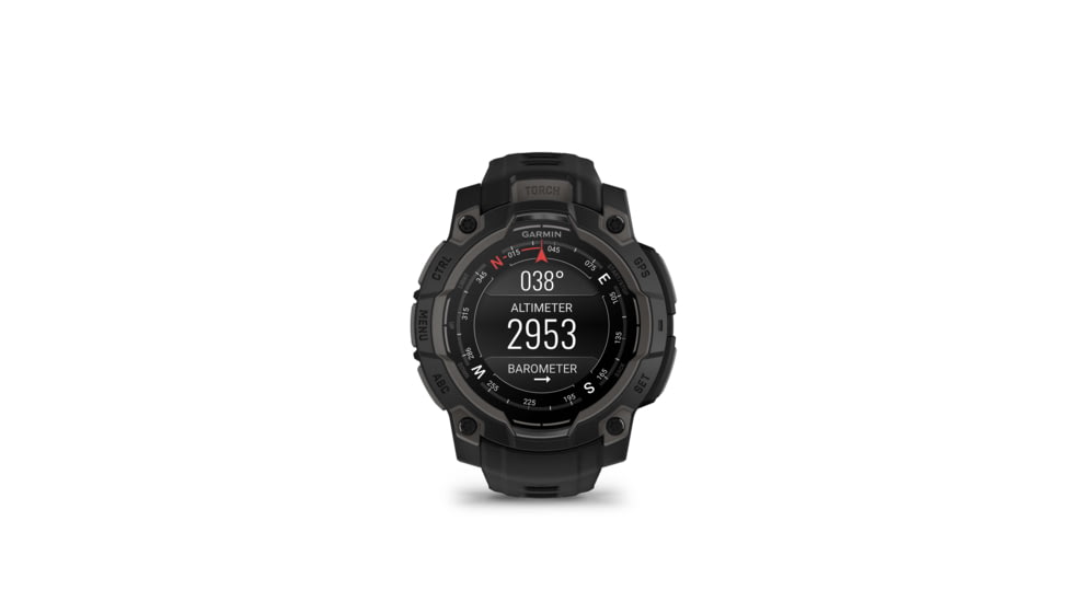 Garmin Instinct 3 Amoled GPS Watch, 45mm dia, Black, 010-02936-00