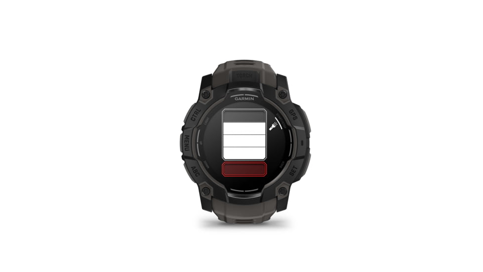 Garmin Instinct 3 Amoled GPS Watch, 50mm dia, Black/Charcoal, 010-03020-00
