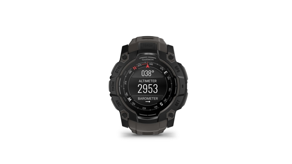 Garmin Instinct 3 Amoled GPS Watch, 50mm dia, Black/Charcoal, 010-03020-00