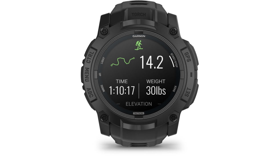 Garmin Instinct 3 Amoled Tactical Watch, Black, 50mm, Polymer/Aluminum, Black, Silicone, 010-03020-50