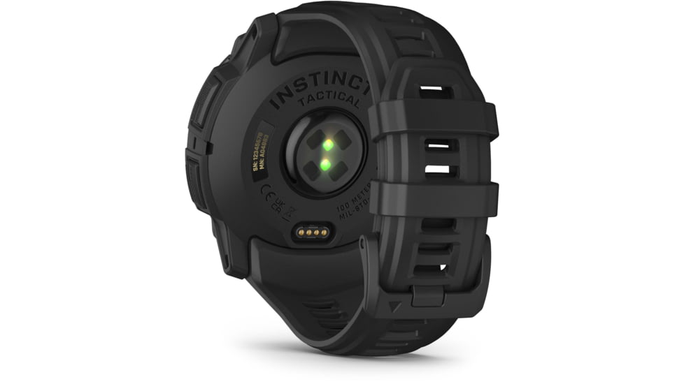 Garmin Instinct 3 Amoled Tactical Watch, Black, 50mm, Polymer/Aluminum, Black, Silicone, 010-03020-50