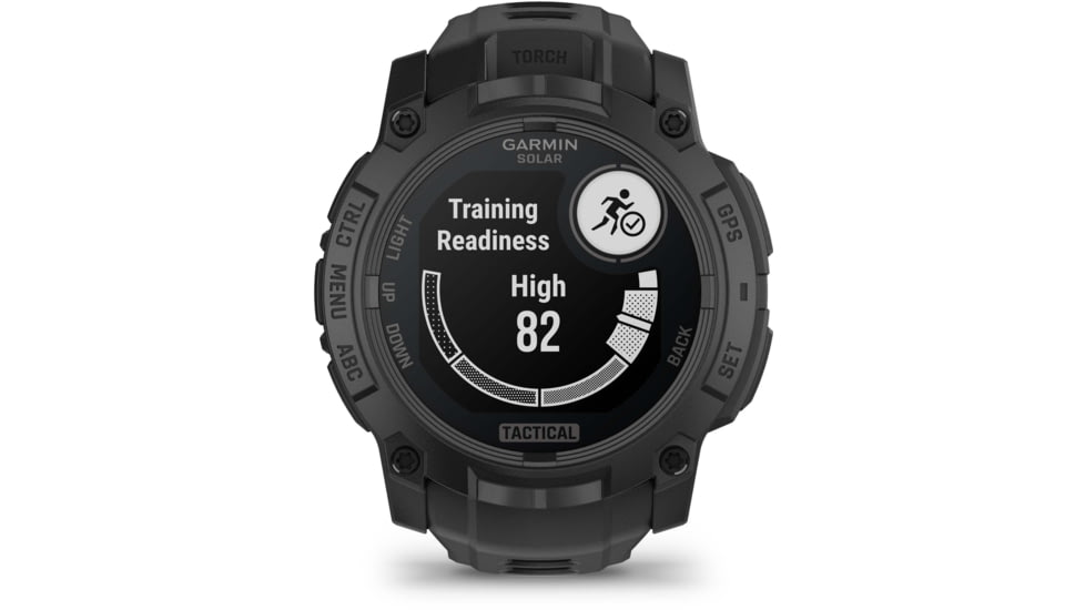 Garmin Instinct 3 Solar Tactical Watch, Black, 50mm, Polymer/Aluminum, Black, Silicone, 010-02935-50