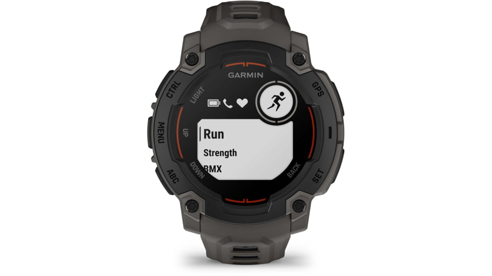 Garmin Instinct E GPS Watch, 45mm, Black/Charcoal, 010-02933-00