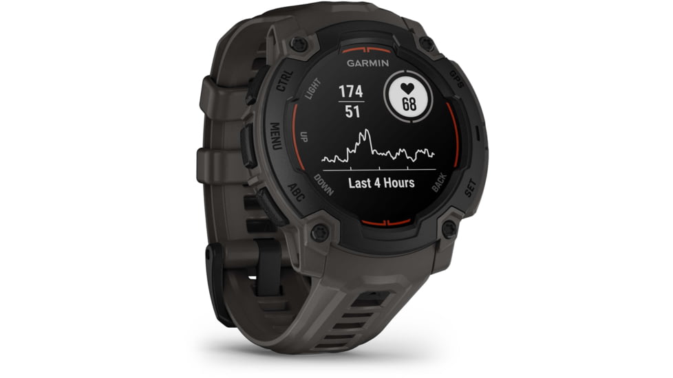 Garmin Instinct E GPS Watch, 45mm, Black/Charcoal, 010-02933-00