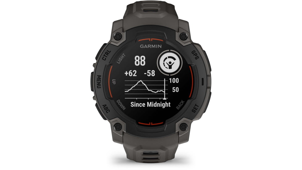 Garmin Instinct E GPS Watch, 45mm, Black/Charcoal, 010-02933-00