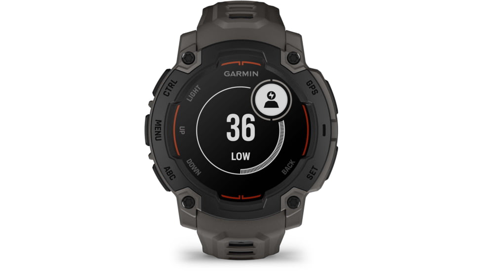 Garmin Instinct E GPS Watch, 45mm, Black/Charcoal, 010-02933-00