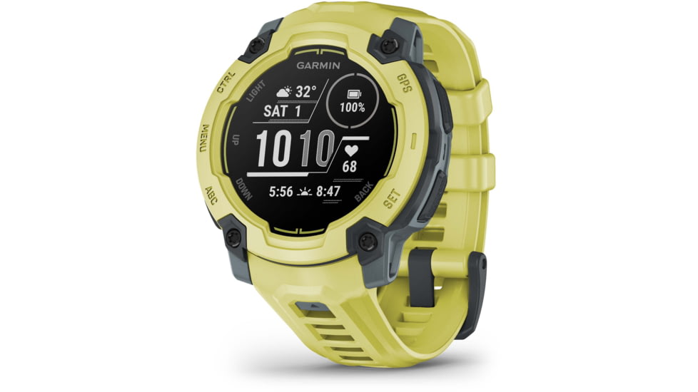 Garmin Instinct E GPS Watch, 45mm, Electric Lime/Twilight, 010-02933-01