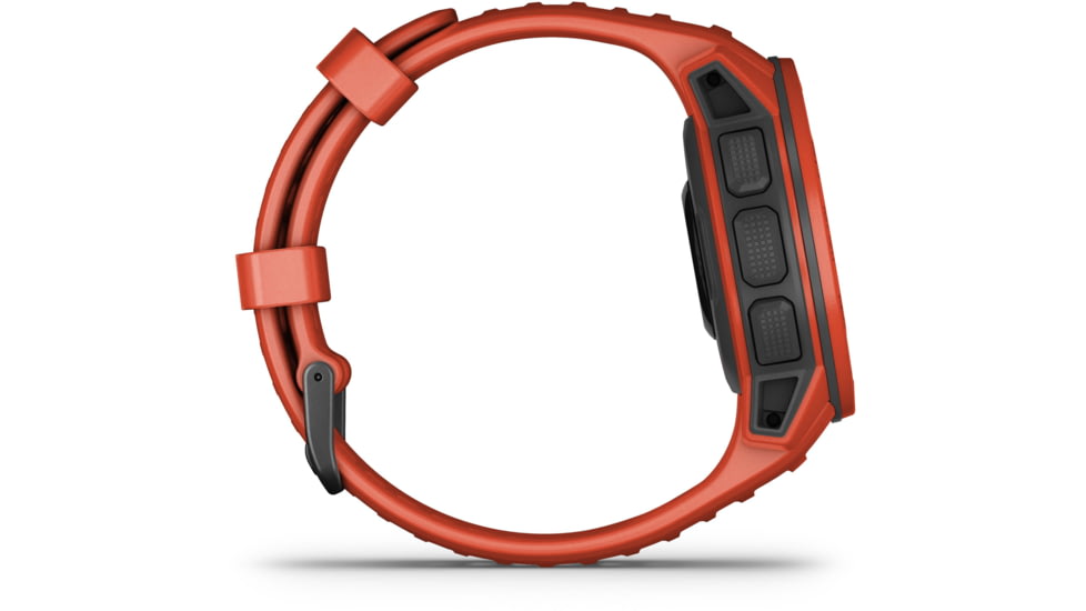 Garmin Instinct Solar Watch, Flame Red, 010-02293-21