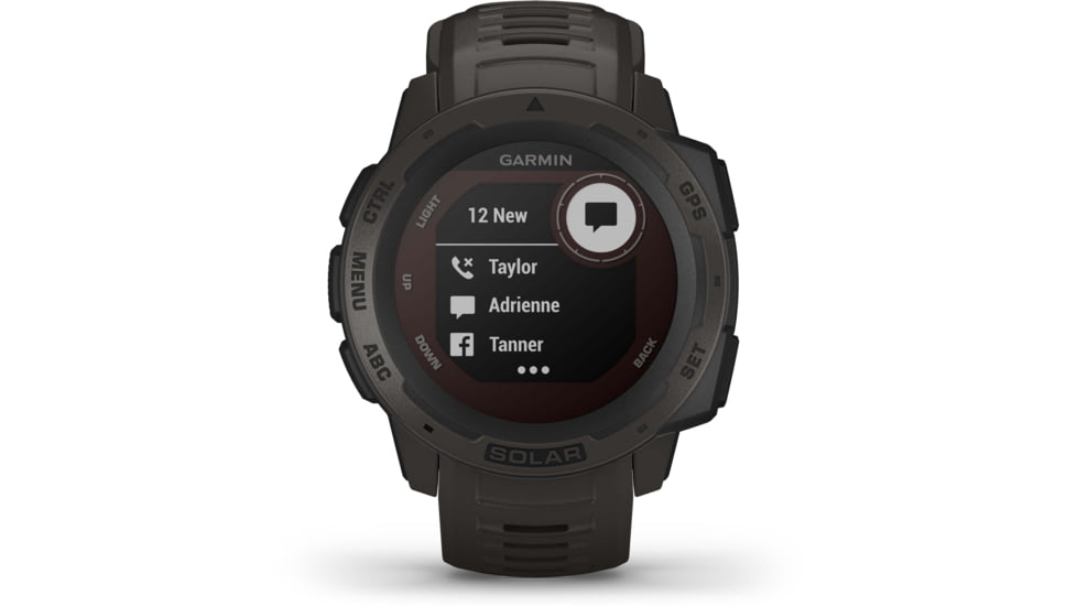 Garmin Instinct Solar Watch, Graphite, 010-02293-10