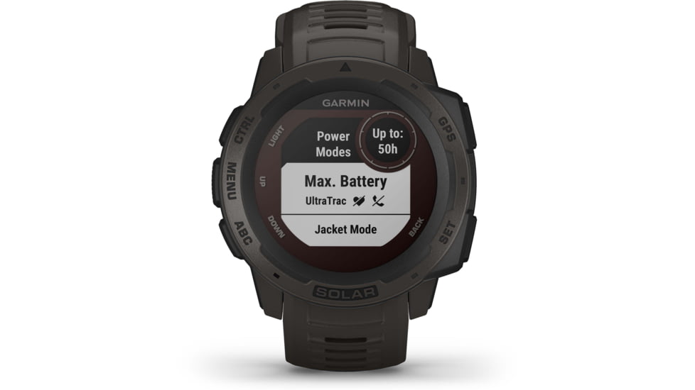 Garmin Instinct Solar Watch, Graphite, 010-02293-10