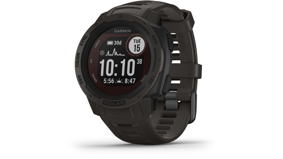 Garmin Instinct Solar Watch, Graphite, 010-02293-10