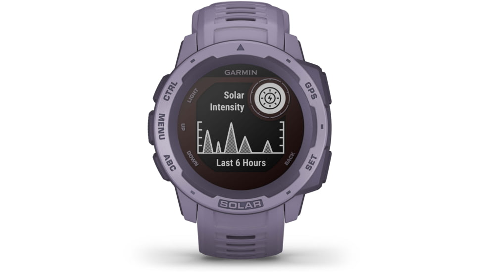 Garmin Instinct Solar Watch, Orchid, 010-02293-12