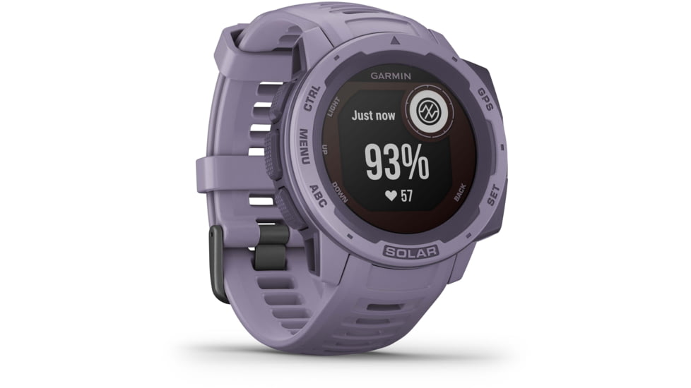 Garmin Instinct Solar Watch, Orchid, 010-02293-12