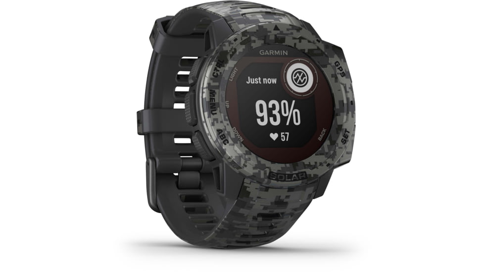 Garmin Instinct Solar Watch - Sportsman Edition, Graphite Camo, 010-02293-15
