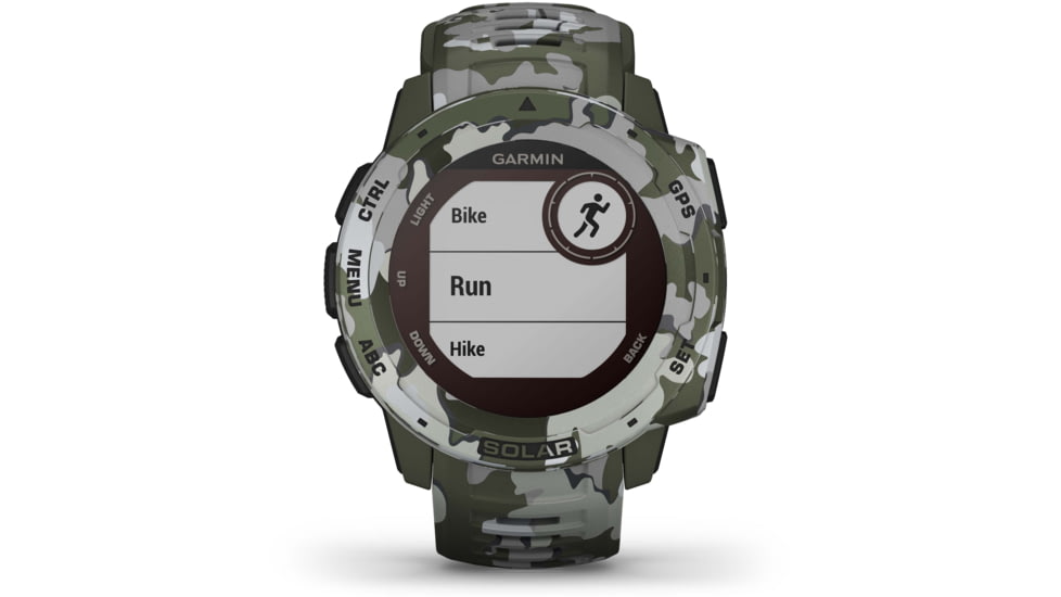 Garmin Instinct Solar Watch - Sportsman Edition, Lichen Camo, 010-02293-16